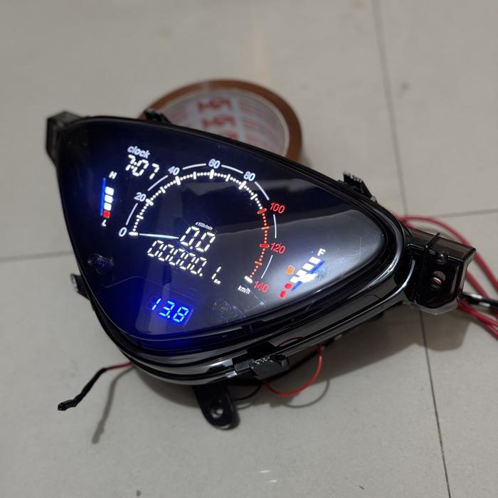 Gambar SPEEDOMETER DIGITAL MIO SMILE SPORTY V2 - MIKA SMOKE dari Dunia racing shop_NEW undefined Tokopedia