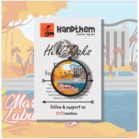 Gambar GANTUNGAN KUNCI LABUAN BAJO BULAT/ Oleh-oleh Khas Labuan Bajo / 2 Sisi / PUM GLOSSY jk - BT_1 dari Ana Keychainnn undefined Tokopedia