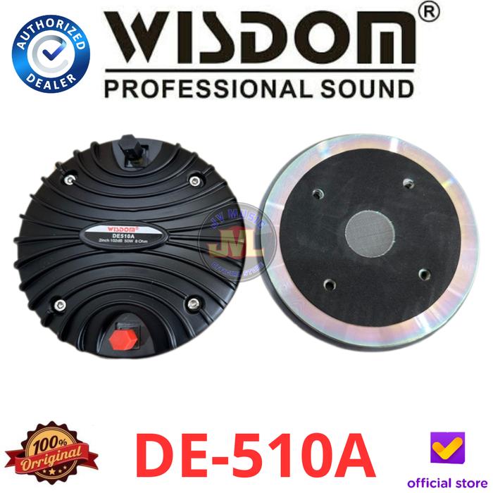 Gambar Wisdom DE510 Driver Speaker Wisdom DE-510 Tweter Speaker - DE-510A dari JV MUSIC STORE undefined Tokopedia
