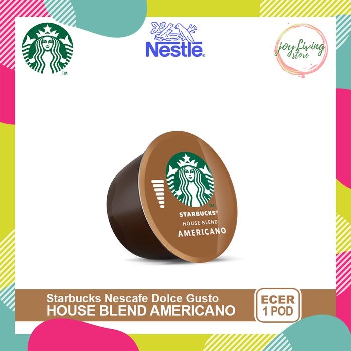 Gambar Capsule Starbucks House Blend Americano by Nescafe Dolce Gusto Coffee Kopi Kapsul Medium Roast - Ecer Satuan dari Joy Living Store undefined Tokopedia