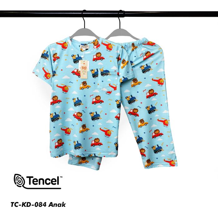Gambar GREET NIGHT WEAR - PIYAMA PENDEK PANJANG TENCEL ANAK MIX (TC-KD) PP (4) - TC-KD-084, SIZE 6 dari greetnightwear undefined Tokopedia