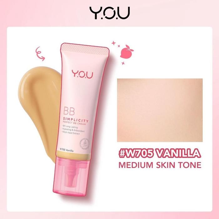 Gambar Y.O.U Simplicity Perfect Glow Bb Cream | Tahan Lama | Skin Nourishing Hydrating | Sebum Control - You | Tnt Beauty Shop - W705 Vanilla dari MITRAZAYA undefined Tokopedia