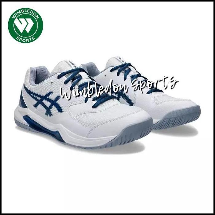 Gambar Sepatu Asics GEL DEDICATE 8 WIDE WHITE MAKO Blue / Sepatu Tenis ASICS Geldedicate WIDE FIT ORIGINAL / Asics Tennis shoes [best seller] - 41.5 dari Hakim Point undefined Tokopedia