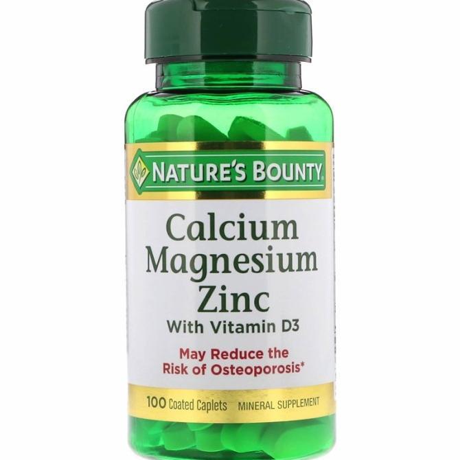 Gambar Nature Bounty Calcium Magnesium Zinc With Vitamin D3 Best Seller - N Bounty 100TAB dari GAFRTA5321 undefined Tokopedia
