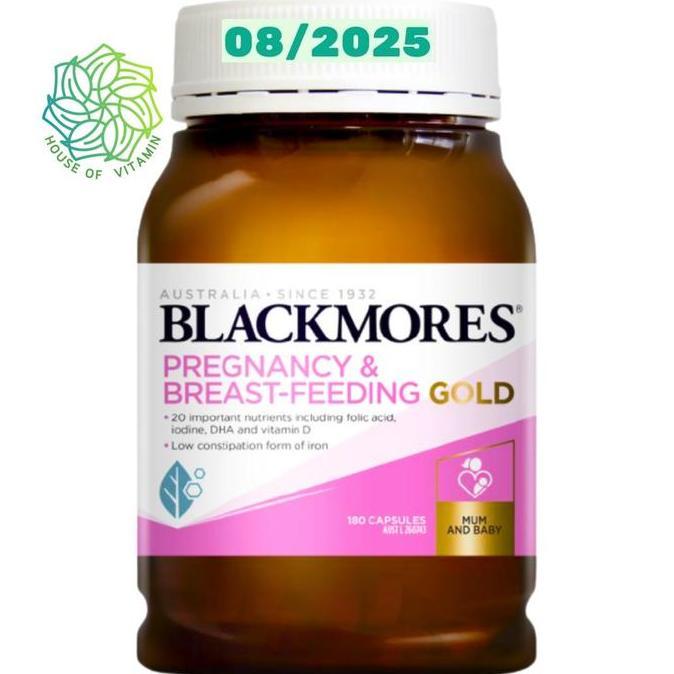 Gambar Blackmores Pregnancy Breastfeeding 180 Gold Capsules Breast Feeding Kapsul Australia Aussie Best Seller - ED. 08/2025 dari GAFRTA5321 undefined Tokopedia