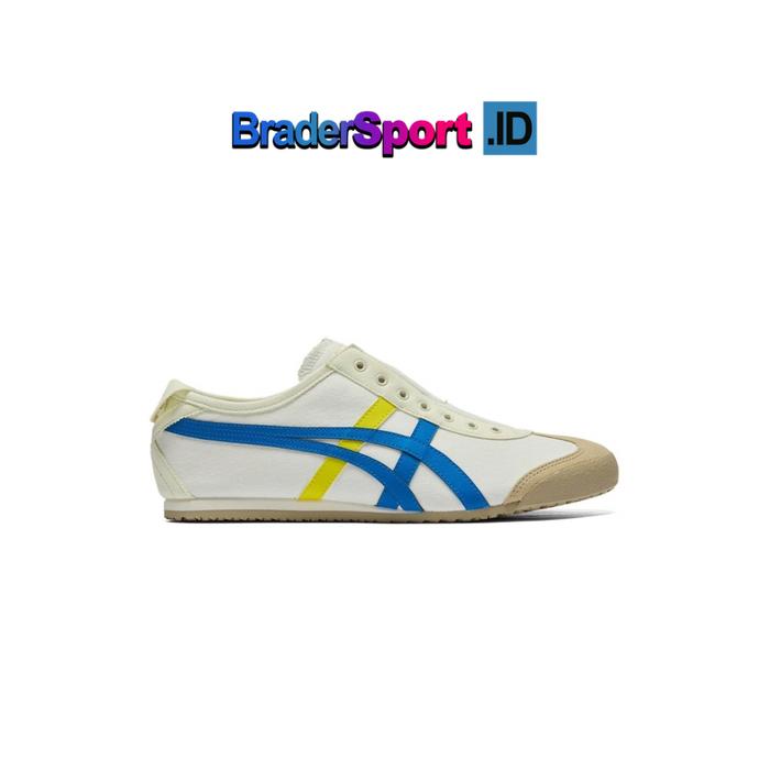 Sepatu Sneakers Onitsuka Tiger Mexico 66 Slip On Cream Directoire Blue  Cream Blue, 42 di Tokopedia