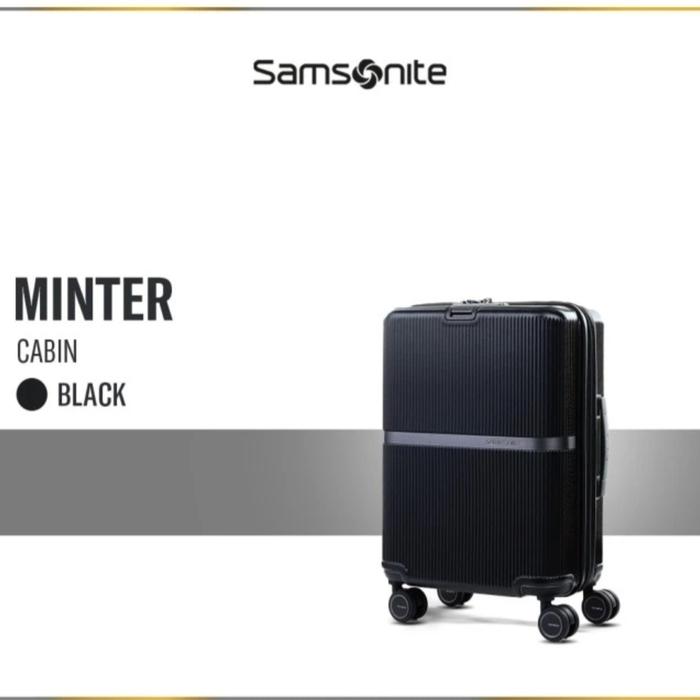 Jual samsonite minter spinner 55/20 black Bogor Jaya Aja
