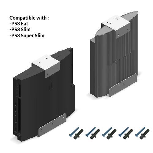 Ps3 Super Slim Wall Mount PS3 Wall Mount Kit Console Controller