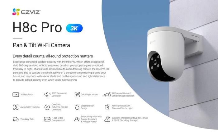 Motion Tracking Ezviz Mini 360 Plus 1080p Surveillance Cameras