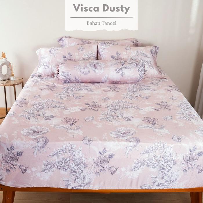 Gambar Sprei / Bedcover Shabby Chic Serat Bambu Organic Sutra Lyocell - Visca Dusty, Bedcover170x230 dari SoulmateBedsheet undefined Tokopedia