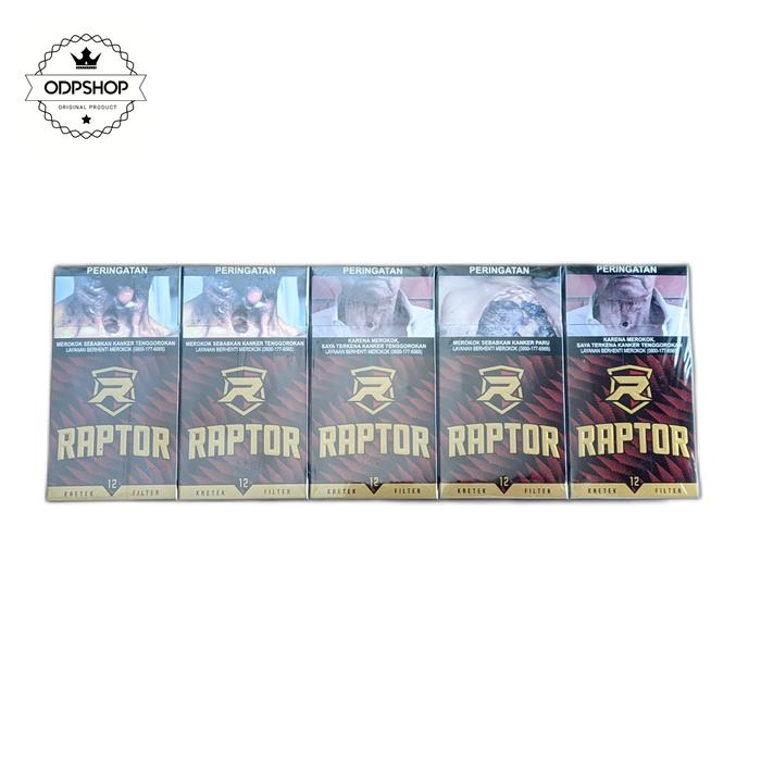 Gambar Rokok RAPTOR Filter Isi 12 batang - 1 slop=10 pack dari ODPSHOP1 undefined Tokopedia
