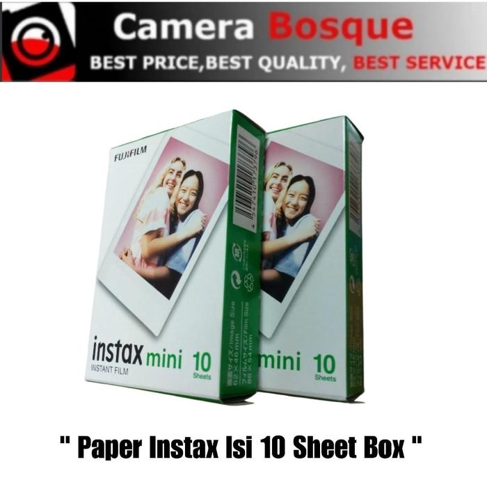 Gambar Fujifilm Instax Mini Paper Twinpack 20 Sheet polaroid - Polos 10s Box dari Camera Bosque undefined Tokopedia