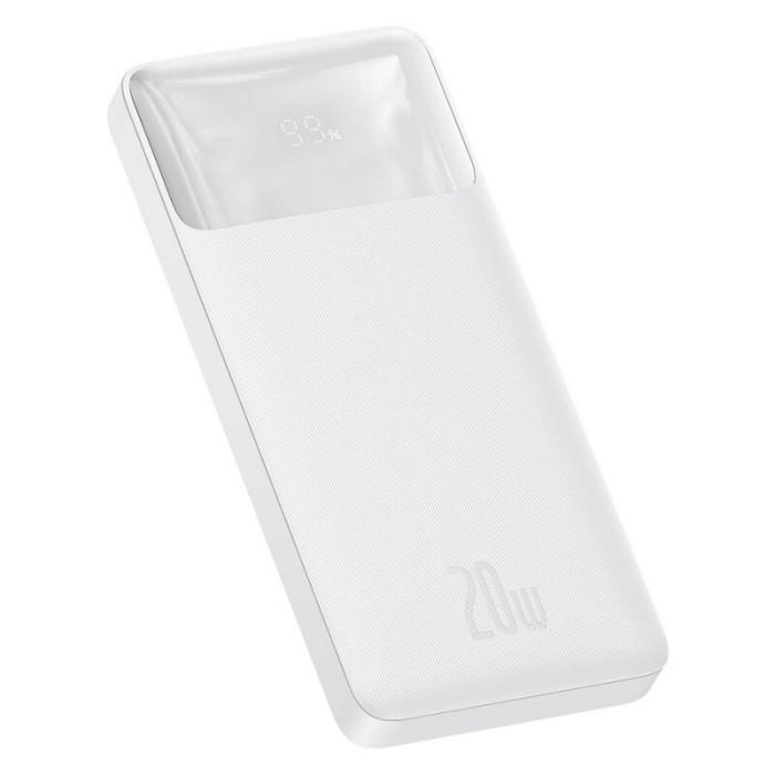 Gambar Baseus Bipow 10000mAh 20W PD Digital Display 3 Port USB-A USB-C Powerbank - White dari bestdeal_NEW Kota Administrasi Jakarta Pusat Tokopedia