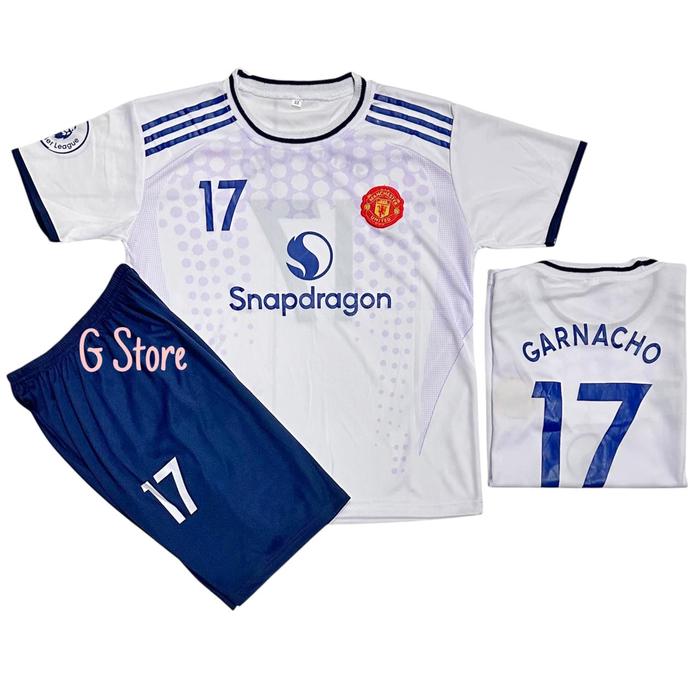 Gambar BISA COD / SETELAN BAJU BOLA ANAK MU TERLENGKAP / JERSEY MU - MU PUTIH, 4-5 Tahun dari G Store. undefined Tokopedia