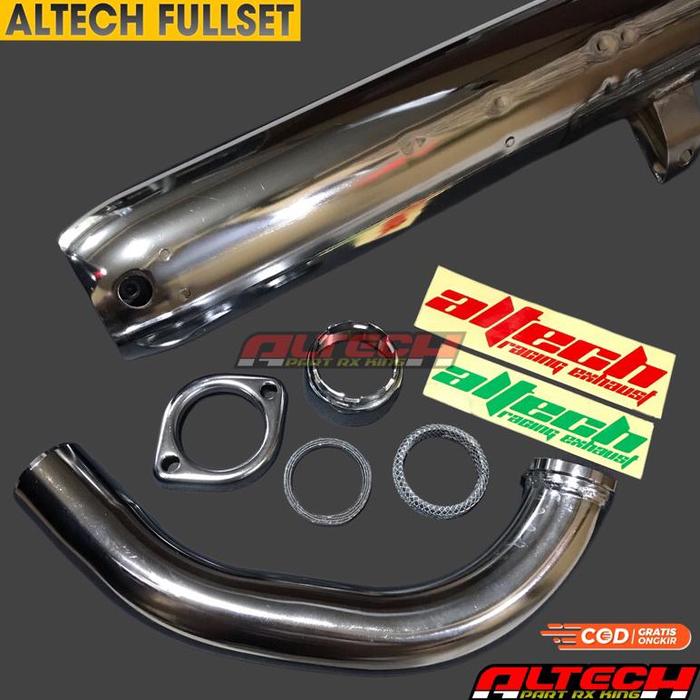 Gambar Altech Fullset Knalpot RX King Bobokan Altech Bandung Original RXK RXS YT115 C15 C17RC C17 C20 C20RR - ALTECH FULLSET, C15 dari Cairo Zona undefined Tokopedia