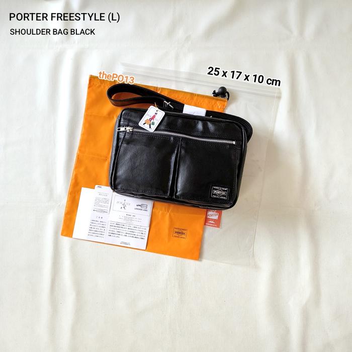 Gambar PORTER YOSHIDA FREESTYLE SHOULDER BAG (S) BLACK SS22 AUTHENTIC 100% BNWT dari thePO13 undefined Tokopedia