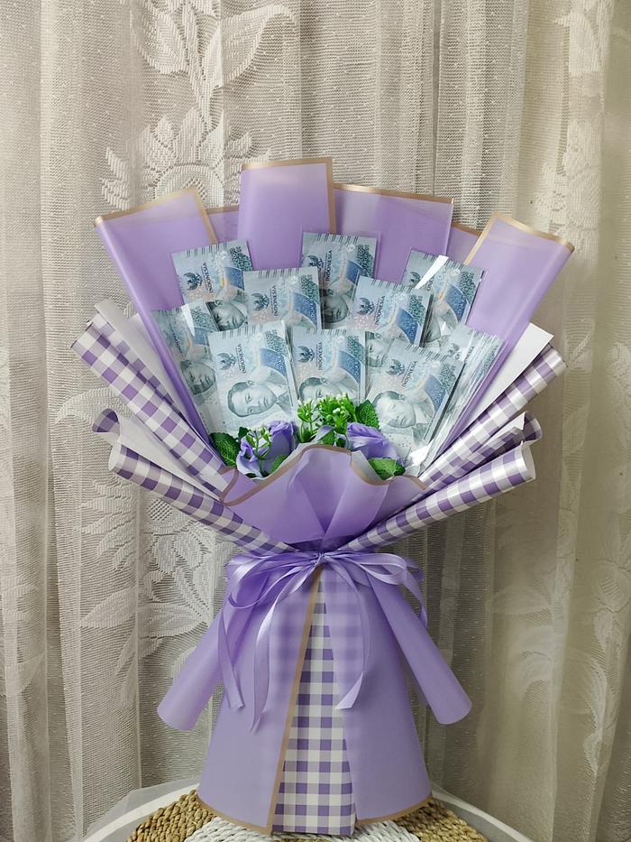 Gambar Krangka bucket uang money bouquet bucket bunga | belum termasuk isi uang - Hitam dari AJD Florist undefined Tokopedia