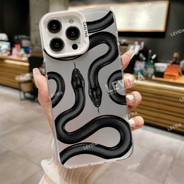 Gambar Case IMD Hybrid Plate Hologram Black Snack Tecno Camon 40 4G Tecno Spark 30 Pro - SILVER-SNK01, T CAMON 40 4G dari HMCASE OFFICIAL undefined Tokopedia