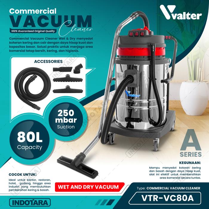 Gambar Penghisap Debu Kering Dan Basah - Valter Vacuum Cleaner - VTR-VC80A dari PT. Indotara Persada undefined Tokopedia