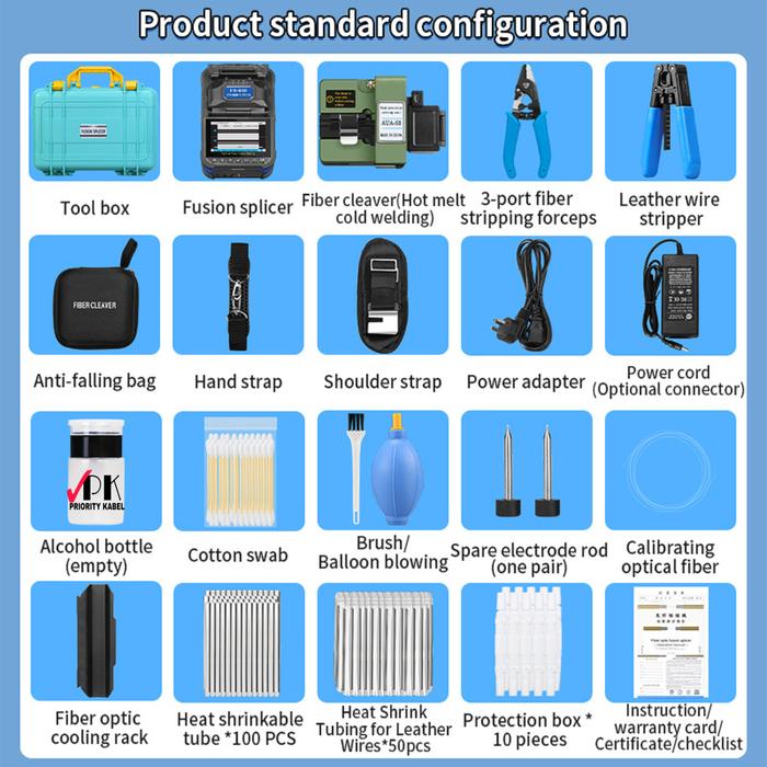 Gambar Fusion Splicer Signal Fire AI6C setara FS-60F TOUCHSCREEN COMPTYCO Fiber Optic 6 Motor / AI-6C FS-60F Fusion Splicer Automatic Intelligent Spiling Machine FO FTTH - FS-60F dari Priority Kabel undefined Tokopedia