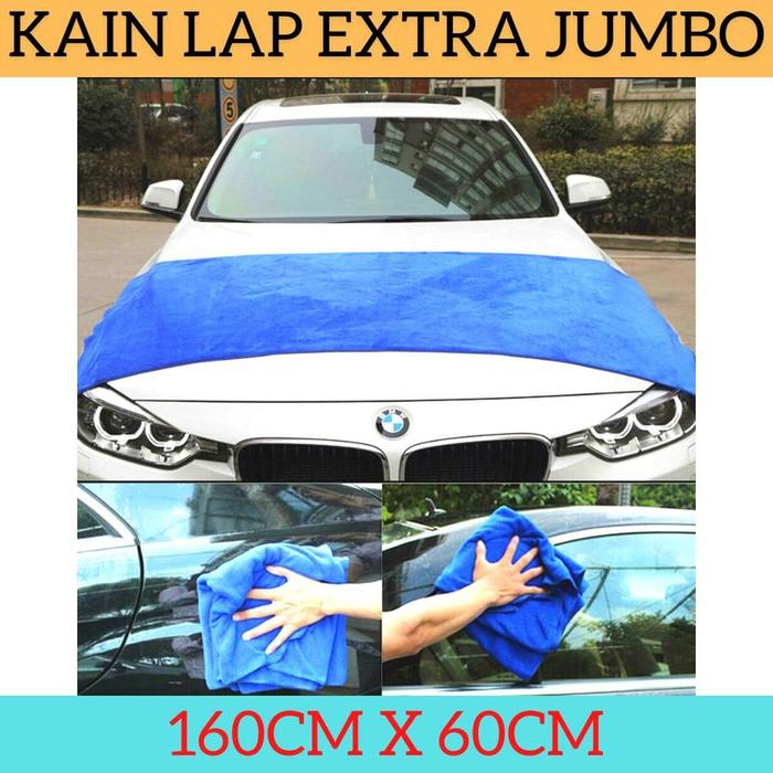 Gambar Extra Large Microfiber Drying JUMBO Kain Lap Kering Mobil 60 x 160 cm - 60 x 160 cm dari Pi Toserba undefined Tokopedia