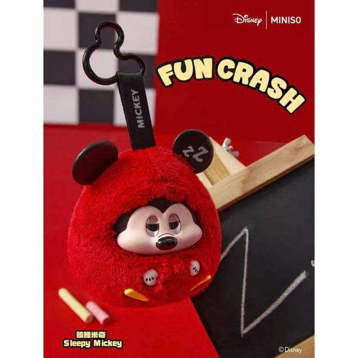 Jual MINISO - Disney Mickey Mouse Fun Crash Vinyl Plush Keychain Series ...