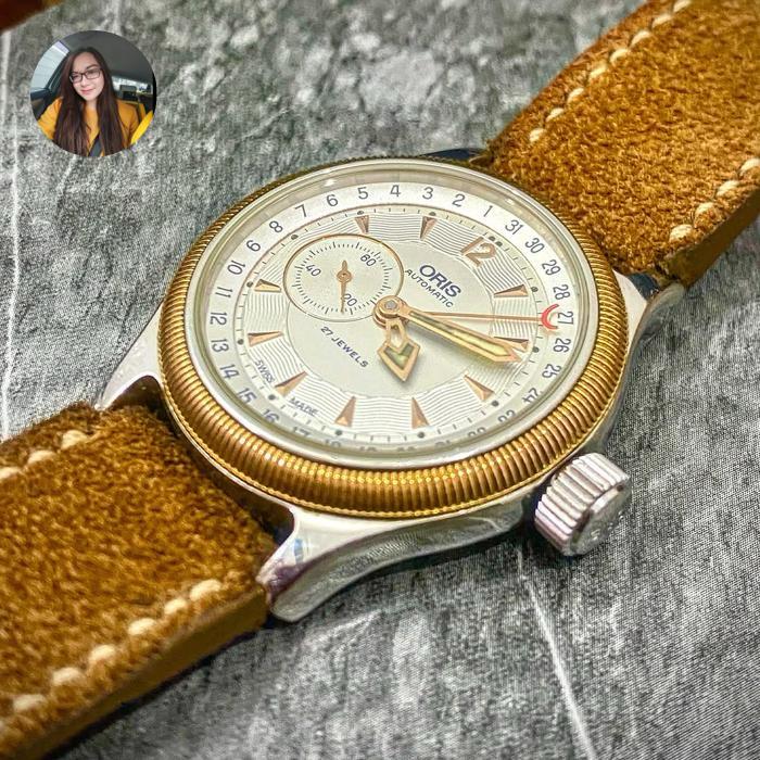 Jual Oris Big Crown Pointer with small second 36mm case automatic