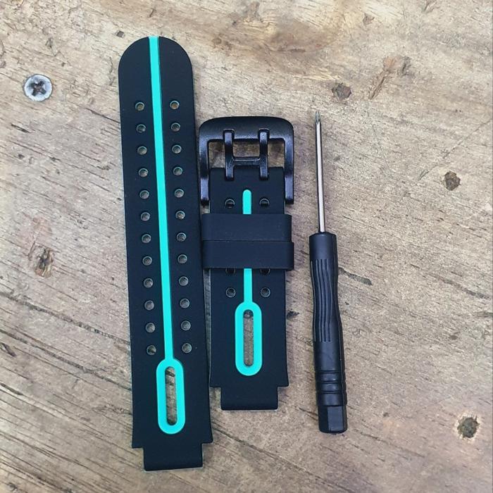 Gambar Strap Tali Penganti Imoo Y1 Z1 Z2 Z5 Z6 Rubber tali jam smartwatch - BLack Tosca dari galleriwatch undefined Tokopedia