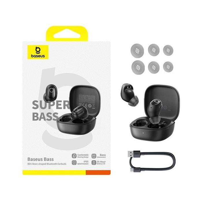 Jual Baseus BD1 Headset Bean-shaped Bluetooth Earbuds Baseus TWS