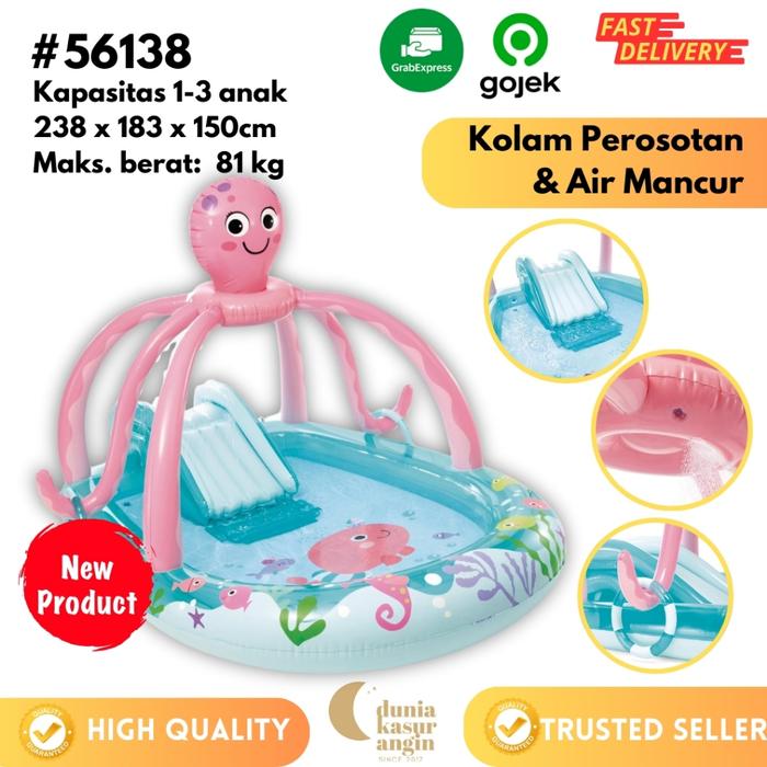 Gambar Kolam Renang Anak Perosotan Jumbo/Tempat main anak/mandi bola/kolam dari via grosir jaya undefined Tokopedia