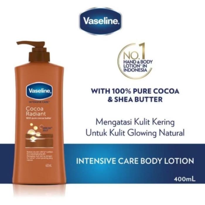 Gambar Vaseline Intensive Care Body Lotion Cocoa Radiant / Glow / Night Repair 400ML / 200ML Perawatan - cocoa 400ml dari J'W Shop undefined Tokopedia