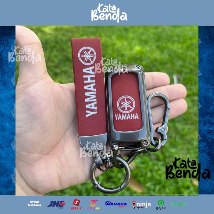 Gambar Casing Besi Aerox / Nmax / Lexi / Fazzio / Filano / Freego 2024/2023 Sarung Kunci Remote Keyless Yamaha Bahan Metal + Gantungan Kulit Smartkey 2025 - Set Maroon dari Kata Benda undefined Tokopedia