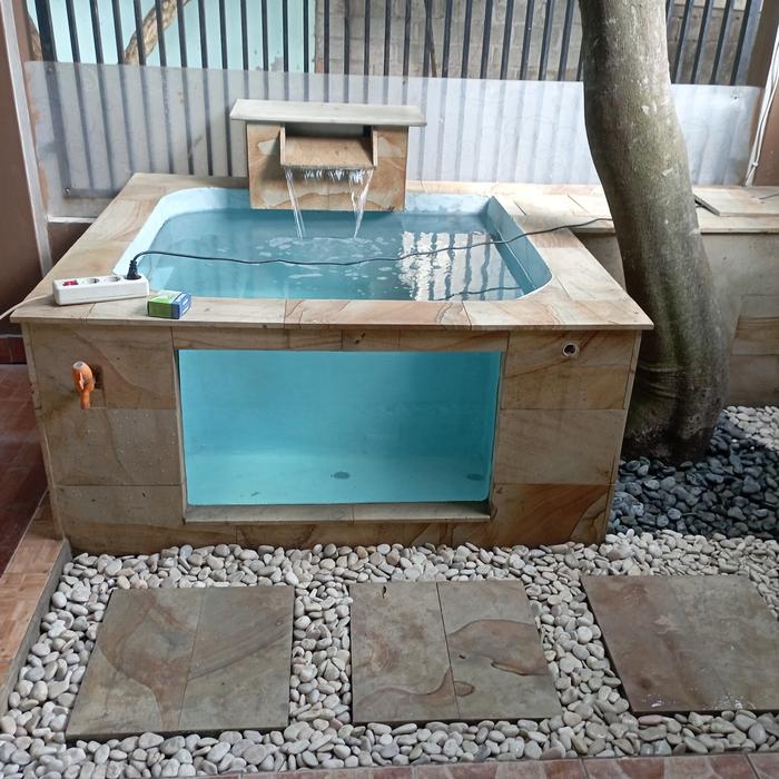 Gambar kolam hias simpel dan praktis dari Karya Seniman Taman undefined Tokopedia