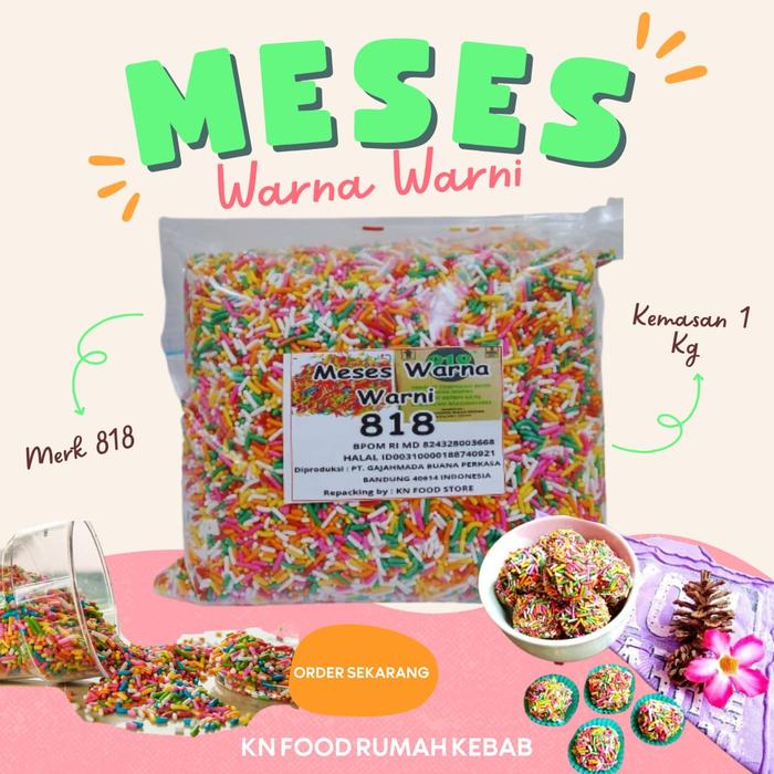 Gambar Meses ceres warna warni repack 1 kg. meses kiloan rainbow dari Rumah kebab Nisa2 undefined Tokopedia