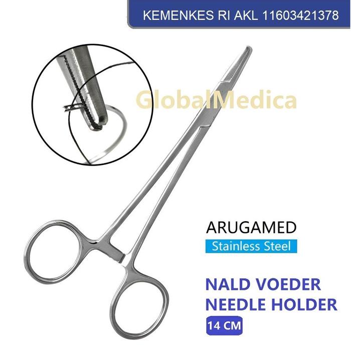 Gambar Needle Holder Arugamed | Nald Voeder Gunting Penjepit Jarum Jahit dari GlobalMedica undefined Tokopedia