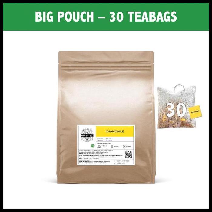 Gambar Good Quality Pure Chamomile | Big Tin | Haveltea | Floral Tea | Sleep Anxiety Aid - Big Pouch 30 TB dari Jessy Food undefined Tokopedia