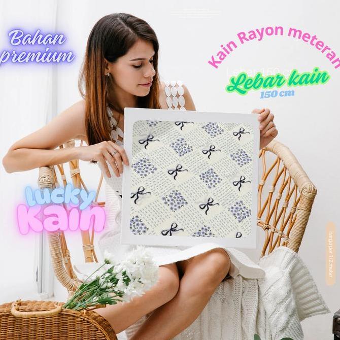 Gambar Kain Katun Rayon Meteran, Gamis, Bahan Katun Rayon, Daster, Pajamas - A9 dari Gagne Jakarta undefined 5 Tokopedia