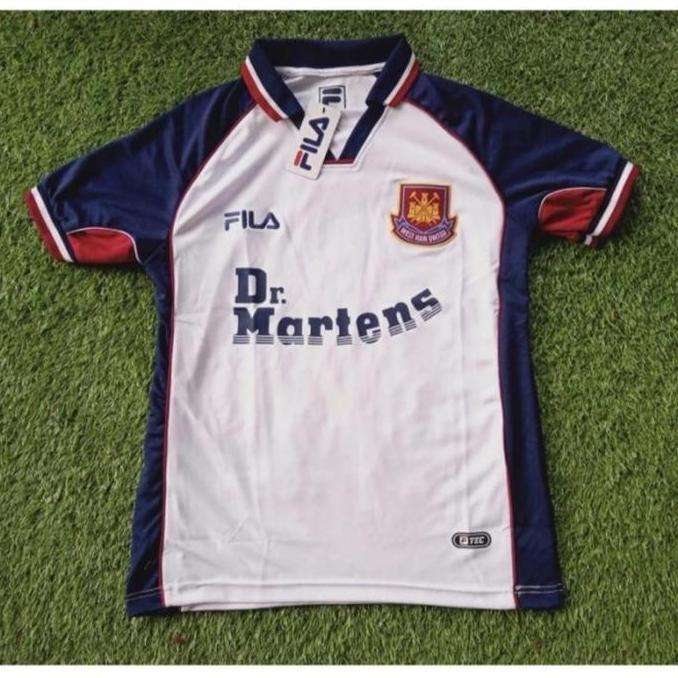 Gambar JERSEY RETRO WEST HAM AWAY 1999 DR MARTENS - Pendek, 4XL dari aphrizhalstore undefined Tokopedia