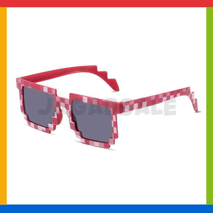 Gambar Kacamata Pixel Frost Diamond Minecraft Kaca Mata Mozaik Glasses Anak - Merah dari Jagadsale undefined Tokopedia