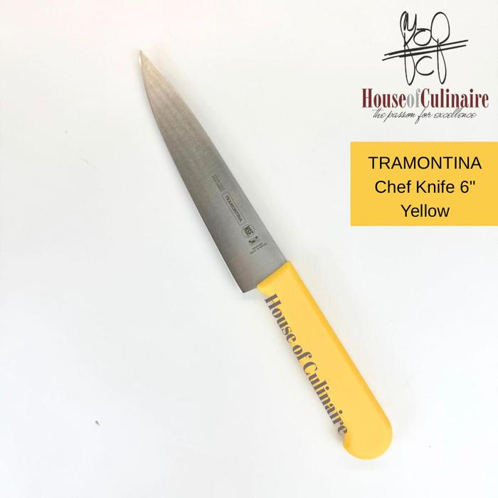 Gambar Tramontina Chef Knife 6" Professional Master 6 inch Chef Meat Knife - Kuning dari houseofculinaire undefined Tokopedia