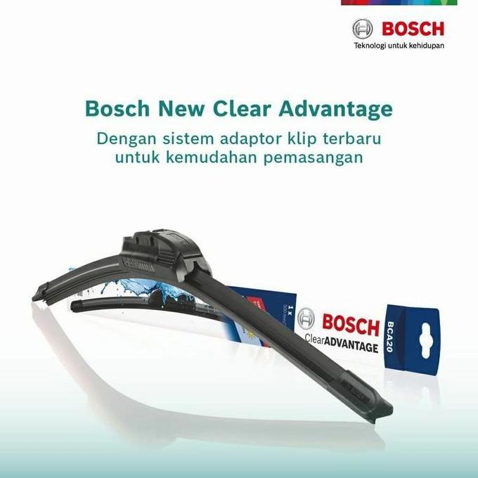 Gambar [RH] Wiper Frameless BOSCH Clear Advantage 14 16 17 18 19 20 21 22 24 26 " - 14" dari RUM@HIJAU undefined Tokopedia