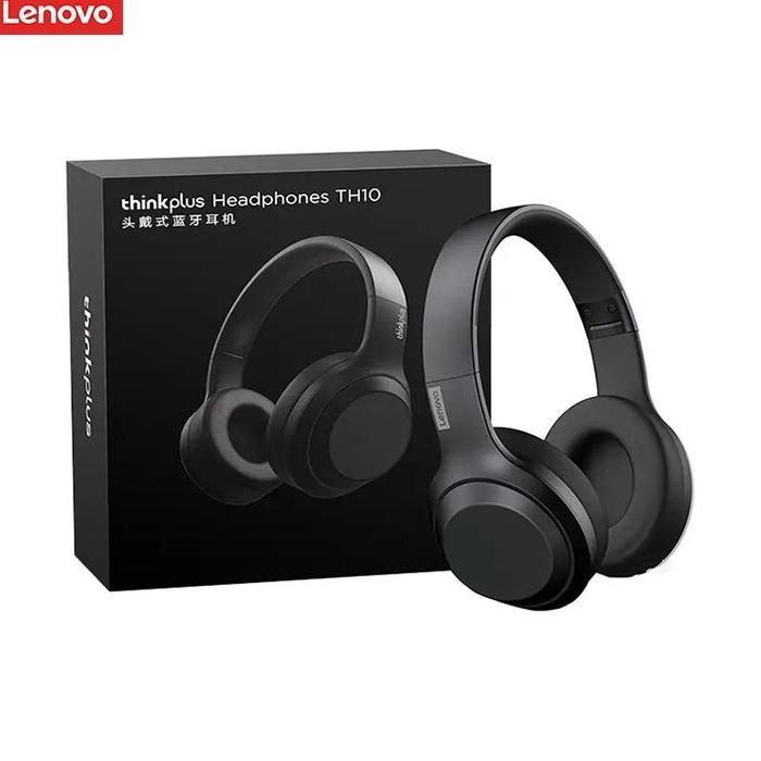 Gambar Lenovo Thinkplus Th10 Wireless Bluetooth Headset V5.0 Music Gaming Headphone Sweat Resistant White Terbaru Terlaris Terbaik - TH10-Hitam dari Toko_Jissjoss undefined Tokopedia