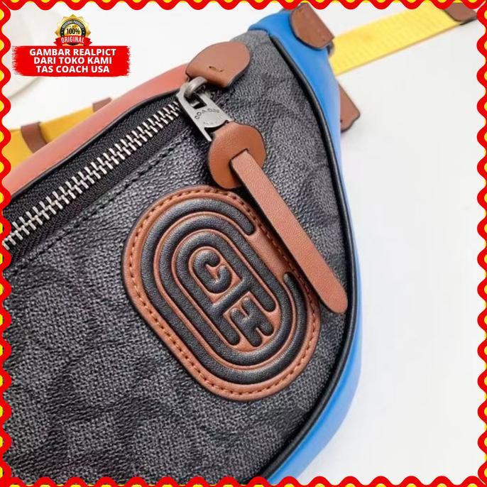 Jual Best Seller Tas Waist Bag Coach Rivington Belt Bag Men Pria