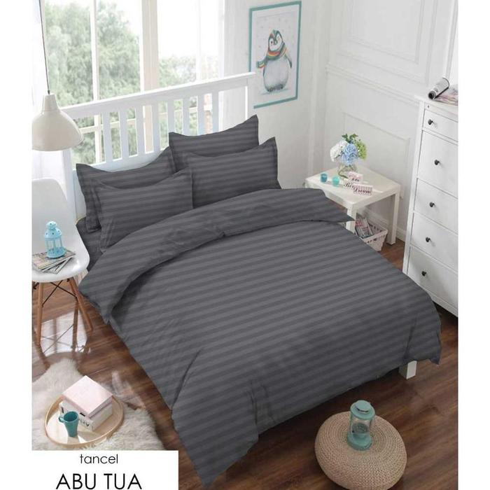 Gambar Sprei Set Tencel - Tinggi 40cm - Ukuran 200x200 - 180x200 - 160x200 - 120x200 - Abu Tua - Set, Sprei 200x200 dari ganis357 undefined Tokopedia