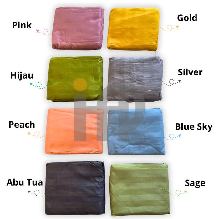 Gambar Sarung Bantal - Guling Tencel Polos Salur dari ganis357 undefined Tokopedia