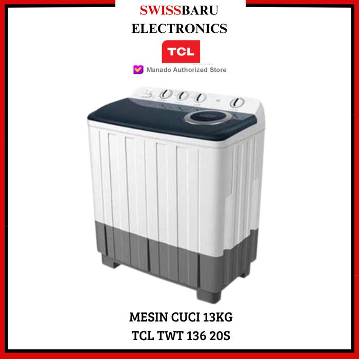 Gambar MANADO - MESIN CUCI 13KG TCL TWT 136 20S (KAPASITAS 13KG) dari Swiss Baru Electronics undefined Tokopedia