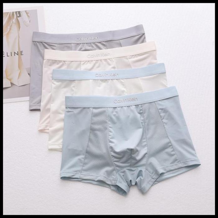 Gambar 100% Orginal Celana Dalam Pria Ck Calvin Klein Underwear Ice Silk Boxer 4Pcs Harga Promo - 4pcs, L 40-55kg dari rumaysa grosir undefined Tokopedia