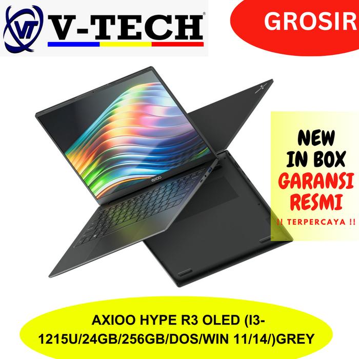 Gambar AXIOO HYPE R3 OLED (I3-1215U/24GB/256GB/DOS/WIN 11/14/)GREY - DOS, HANYA LAPTOP dari V-Tech-INDONESIA undefined Tokopedia