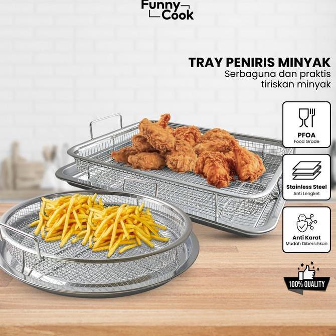 Crisper Tray Baking Tray Rack Air-O-Crips Oven Crisper Tray JML