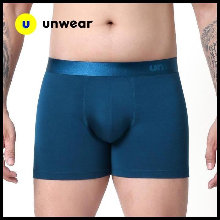 Gambar Unwear | Celana Dalam Tencel Modal Boxer Brief | Rocking Blues Harga Promo - S dari rumaysa grosir undefined Tokopedia